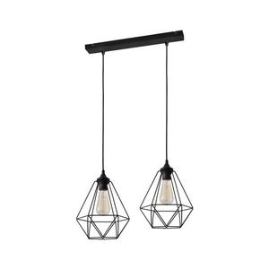 Luster na lanku KARO 2xE27/15W/230V W-L 1311/2 BK-B vyobraziť