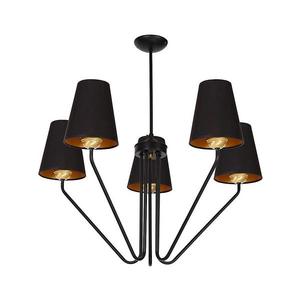 Luster na tyči VICTORIA 5xE27/60W/230V čierna MLP4913 vyobraziť