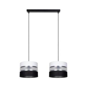 Luster na lanku CORAL 2xE27/60W/230V čiernobiela 0625 vyobraziť