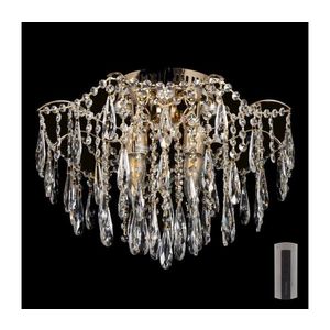 LED Krištáľové stropné svietidlo 4xE27/60W/230V + 4xLED/3W W-E 1627/4+4, ?490*H340 + PILOT vyobraziť