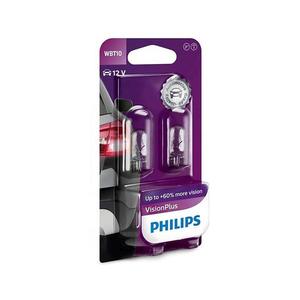 SADA 2x Autožiarovka Philips VISION PLUS WB T10 W2, 1x9, 5D/6W/12V Phil-12040VPB2 vyobraziť