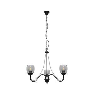 Luster na reťazi ALLENA 3xE27/15W/230V W-2961/3 BK+SM vyobraziť