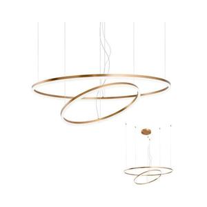 Redo 01-1721 - LED Luster na lanku ORBIT LED/42W + LED/66W/230V bronz 01-1721 vyobraziť