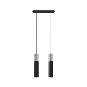 SL.0651 - Luster na lanku BORGIO 2xGU10/40W/230V betón/kov čierna SL.0651 vyobraziť