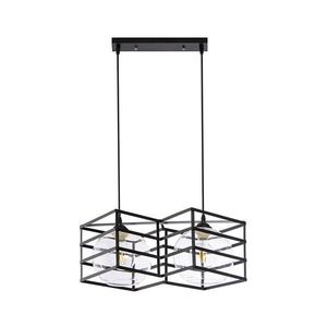 Luster na lanku 2xE27/60W/230V W-3851/2 BK vyobraziť