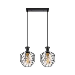 Luster na lanku 2xE27/60W/230V W-5291/2 BK vyobraziť