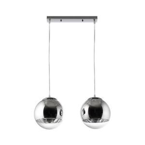 Luster na lanku 2xE27/60W/230V W-603/2 CR+CLEAR vyobraziť