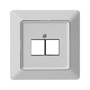 Kryt zásuvky 2xRJ45 A6004.4 vyobraziť