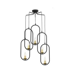 Jupiter 1811 - PI5 E14 - Luster na lanku PONTI 5xE14/40W/230V čierna 1811 vyobraziť