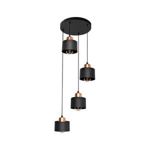 Luster na lanku EDISON 4xE27/15W/230V W-KD 1360/4 BK-B+BR vyobraziť
