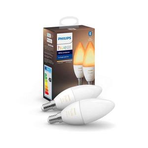 SADA 2x LED Stmievateľná žiarovka Philips Hue WHITE B39 E14/4W/230V 2200K-6500K 871869972635500 vyobraziť