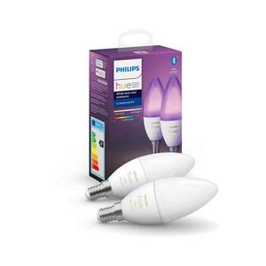 SADA 2x LED Stmievateľná žiarovka Philips Hue WHITE AND COLOR E14/5, 3W/230V 871869972633100 vyobraziť