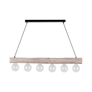 69870604 - Luster na lanku TRABO 6xE27/60W/230V borovica 69870604 vyobraziť