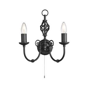 Searchlight 3380-2 - Nástenné svietidlo ZANZIBAR 2xE14/60W/230V 3380-2 vyobraziť