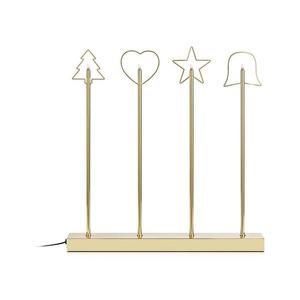 Markslöjd 705254 - Vianočný svietnik GINGER 4xE5/0, 8W/230/12V mosadz 705254 vyobraziť