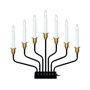 Markslöjd 703578 - Vianočný svietnik BROSA 7xE10/3W/230/34V čierna 703578 vyobraziť