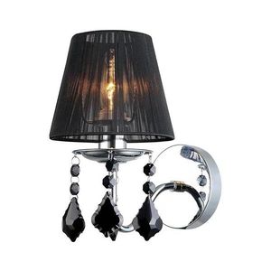 MBM-2572/1 BK - Nástenné svietidlo CORNELIA 1xE14/40W/230V MBM-2572/1 BK vyobraziť