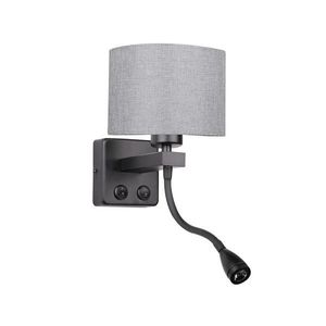 LED Flexibilné svietidlo POLO 1xE27/40W+LED/2W 230V čierna 21-75499 vyobraziť