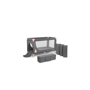 KINDERKRAFT - Cestovná postieľka JOY šedoružová KKLJOYPNK00000 vyobraziť