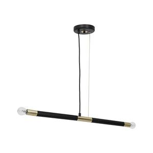 Luster na lanku BASTONE 2xE14/40W/230V čierna/zlatá MLP6563 vyobraziť