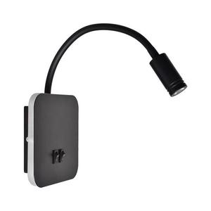 LED Flexibilná nástenná lampička BASE 1xLED/8W+1xLED/2W/230V čierna/strieborná ML6352 vyobraziť