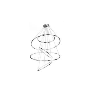 Azzardo - LED Stmievateľný luster na lanku WHEEL LED/190W/230V lesklý chróm vyobraziť