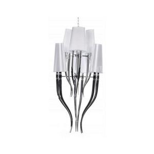 Azzardo - Luster na reťazi DIABLO 12xE14/11W/230V biela vyobraziť