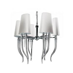 Azzardo - Luster na reťazi DIABLO 12xE14/11W/230V biela vyobraziť