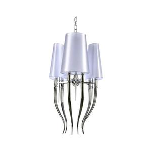 Azzardo - Luster na reťazi DIABLO 6xE14/11W/230V biela vyobraziť