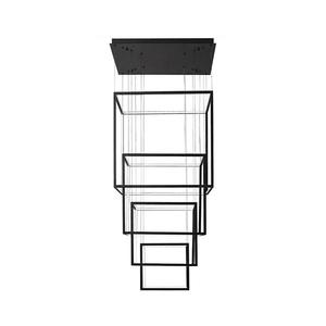 Azzardo - LED Stmievateľný luster na lanku OPERA LED/329W/230V čierna vyobraziť