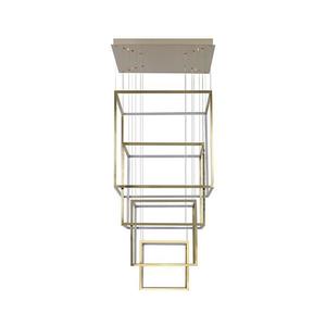 Azzardo - LED Stmievateľný luster na lanku OPERA LED/329W/230V zlatá vyobraziť