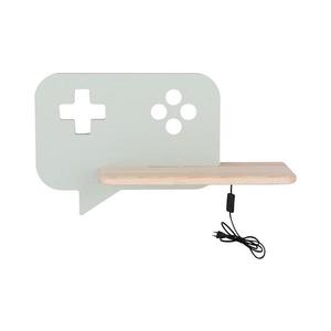 LED Detské nástenné svietidlo s poličkou CONSOLE LED/5W/230V zelená 21-84453 vyobraziť