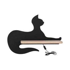 LED Detské nástenné svietidlo s poličkou BLACK CAT LED/5W/230V 21-26002 vyobraziť