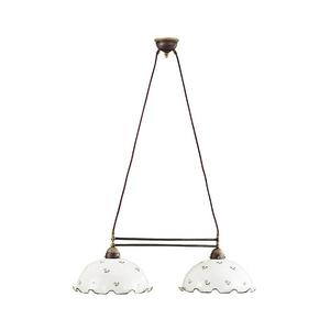 Kolarz 731.82.26 - Luster na lanku NONNA 2xE27/75W/230V zelená 731.82.26 vyobraziť