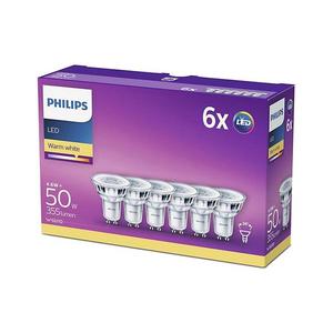 SADA 6x LED Žiarovka Philips GU10/4, 6W/230V 2700K 8718696586013 vyobraziť