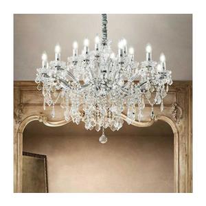 Ideal Lux - Krištáľový luster na reťazi FLORIAN 18xE14/40W/230V pr. 86 cm číra 075150 vyobraziť