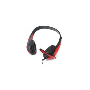 Drôtové slúchadlá s mikrofónom červená FH4008R vyobraziť