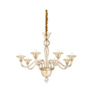 Ideal Lux - Luster na reťazi BRIGITTA 8xE14/40W/230V pr. 89 cm mosadz 199412 vyobraziť