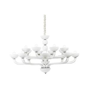 Ideal Lux - Luster na reťazi CASANOVA 16xE14/40W/230V pr. 120 cm biela 094120 vyobraziť