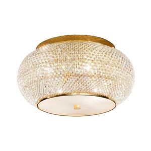 Ideal Lux - Krištáľové stropné svietidlo PASHA 6xE14/40W/230V pr. 40 cm zlatá 100807 vyobraziť