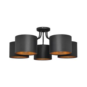 Luster prisadený ALBA 5xE27/15W/230V čierna/zlatá P-2015/5 BK+GO vyobraziť