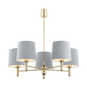 Argon 2085 - Luster na tyči PONTE 5xE27/15W/230V mosadz/modrá 2085 vyobraziť