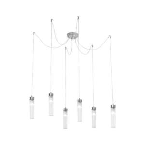 Kolarz 6009.30650 - Luster na lanku RAGGIO 6xE14/25W/230V pavúk striebro 6009.30650 vyobraziť