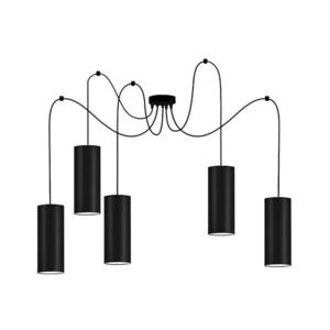 Luster na lanku ZIK 5xE27/40W/230V pavúk čierna 0960 vyobraziť