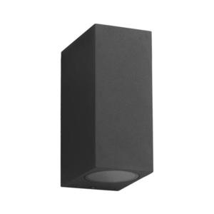 Vonkajšie nástenné svietidlo BOKA 2xGU10/60W/230V IP44 čierna EKO8333 vyobraziť