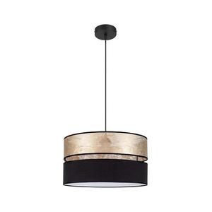 Luster na lanku LIMA 1xE27/60W/230V zlatá/čierna 0277 vyobraziť