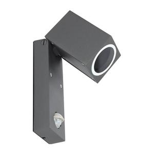 Vonkajšie nástenné svietidlo so senzorom QUAZAR 1xGU10/35W/230V IP44 šedá KTLOQZ15LXSZ vyobraziť