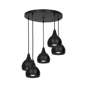 Luster na lanku AKTAN 5xE27/60W/230V čierna guľatý 3377 vyobraziť