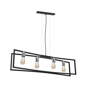 Luster na lanku TUNJA 4xE27/60W/230V čierna/chróm 1762 vyobraziť