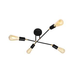 Prisadený luster ROSETTE 4xE27/15W/230V čierna/zlatá W-P 1925/4 BK+GO vyobraziť